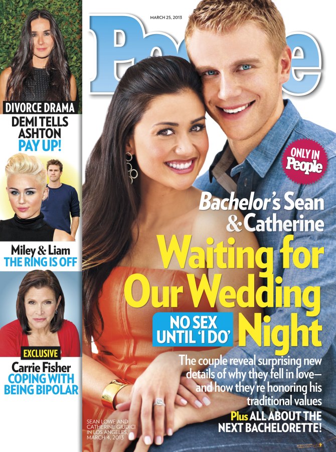 The couple from the Bachelor landed People’s March 25 cover. No signs of Gwyneth.